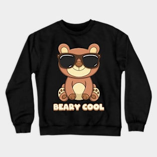 Beary Cool Bear Sunglasses Crewneck Sweatshirt